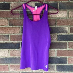 Purple and pink tank Under Armour tank top